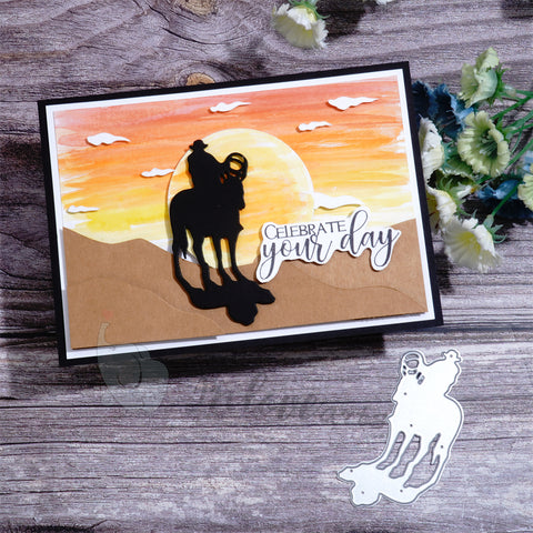 Inlovearts Cowboys in the Desert Cutting Dies