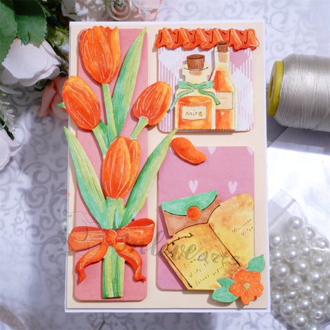 Inlovearts Cozy Afternoon (Tulip) Cutting Dies