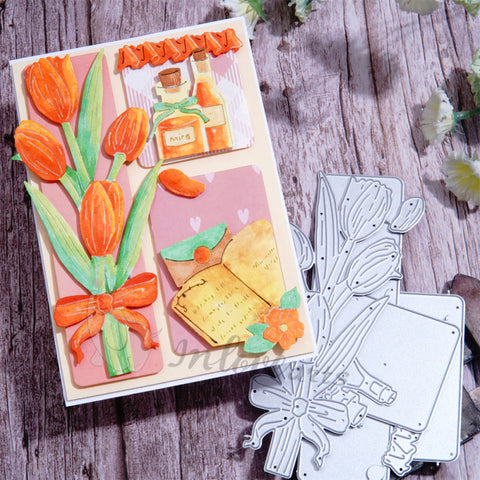 Inlovearts Cozy Afternoon (Tulip) Cutting Dies