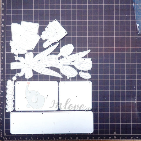 Inlovearts Cozy Afternoon (Tulip) Cutting Dies