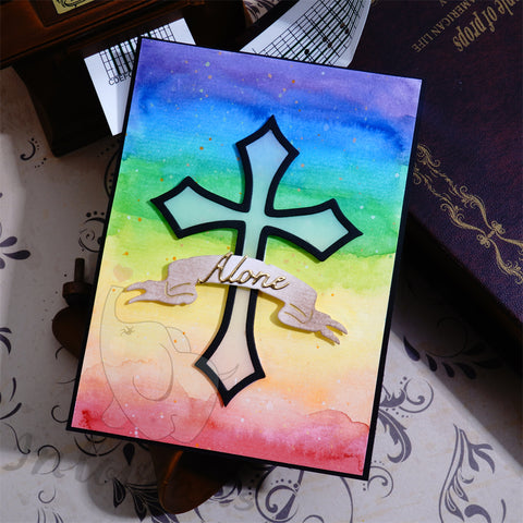 Inlovearts Cross with Tag Cutting Dies