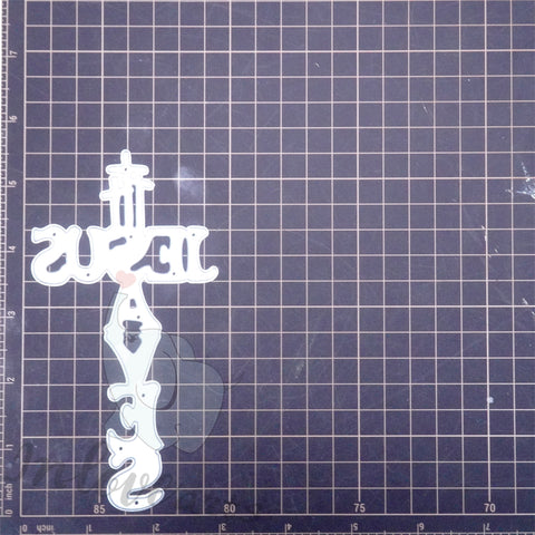 Inlovearts Cute Jesus Cross Word Cutting Dies