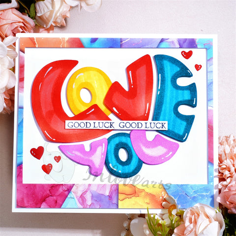 Inlovearts Cute "LOVE YOU" Word Cutting Dies