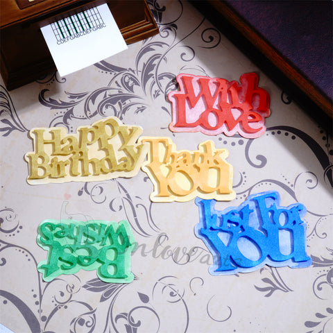 Inlovearts Daily Life Phrases Cutting Dies