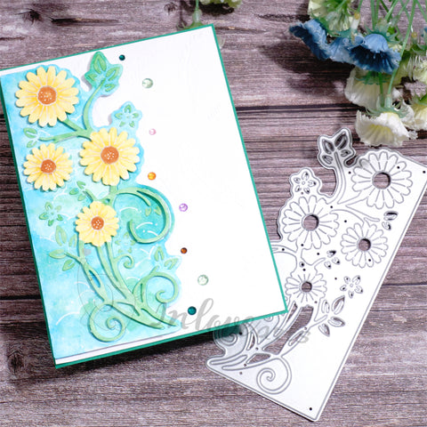 Inlovearts Daisy Flower Border Cutting Dies