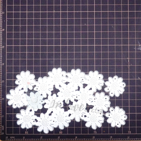 Inlovearts Daisy Flower Cluster Cutting Dies