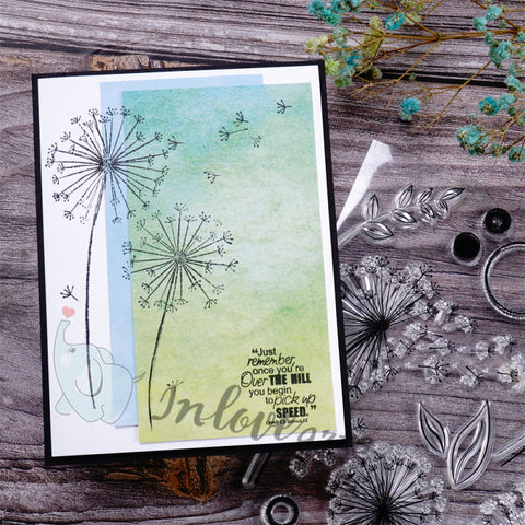 Inlovearts Dandelion Clear Stamps