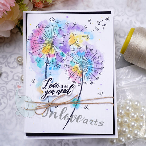 Inlovearts Dandelion Clear Stamps