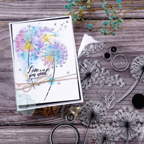 Inlovearts Dandelion Clear Stamps