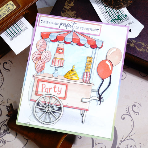 Inlovearts Dessert Trolley Cutting Dies