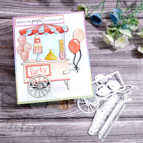 Inlovearts Dessert Trolley Cutting Dies