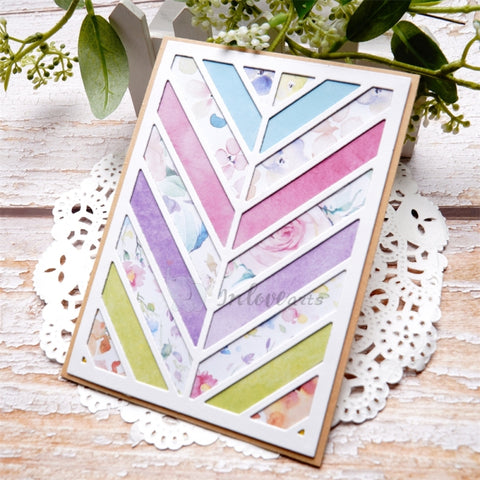 Inlovearts Diagonal Stripe Background Board Cutting Dies