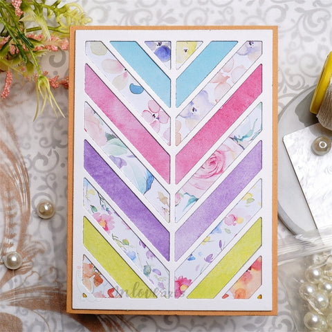 Inlovearts Diagonal Stripe Background Board Cutting Dies