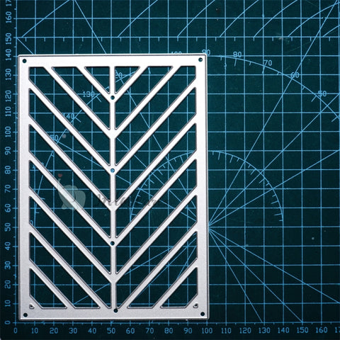 Inlovearts Diagonal Stripe Background Board Cutting Dies