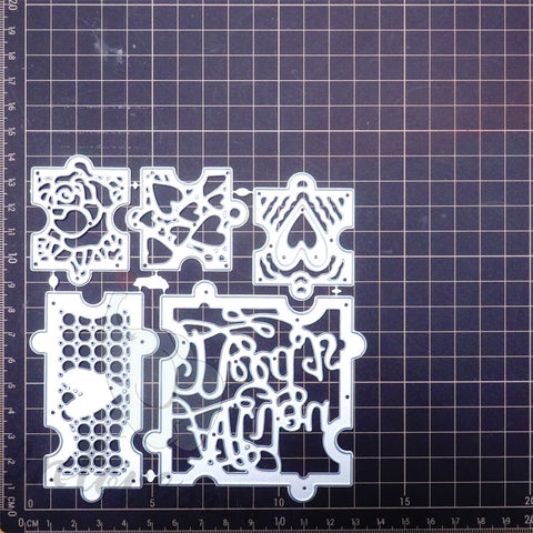 Inlovearts Different Patterns Puzzle Cutting Dies