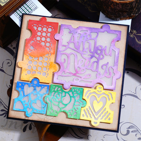Inlovearts Different Patterns Puzzle Cutting Dies