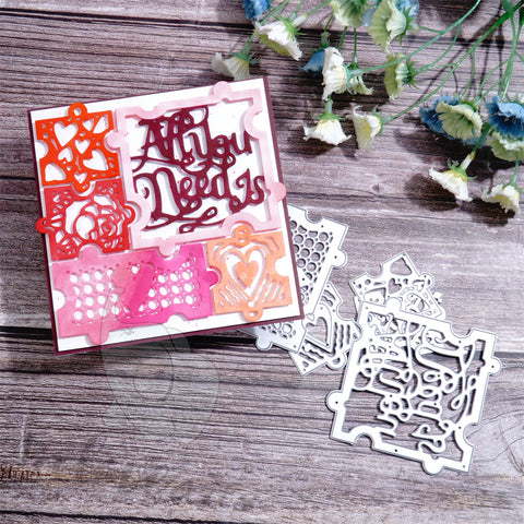 Inlovearts Different Patterns Puzzle Cutting Dies