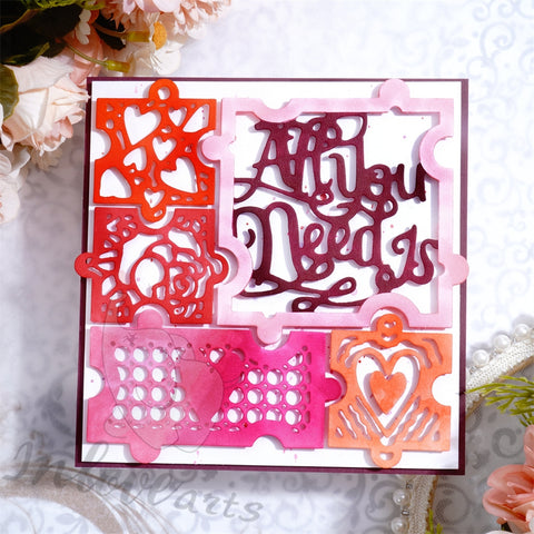 Inlovearts Different Patterns Puzzle Cutting Dies