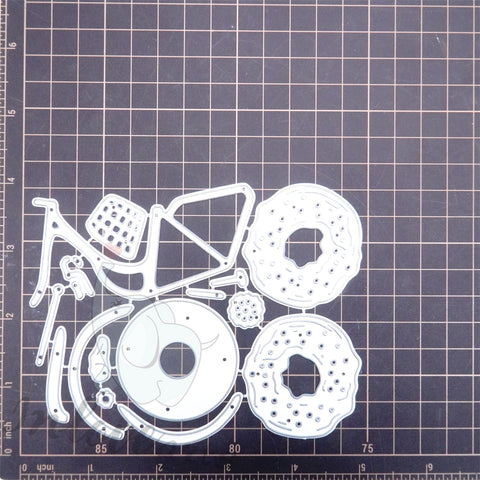 Inlovearts Donut Bike Cutting Dies