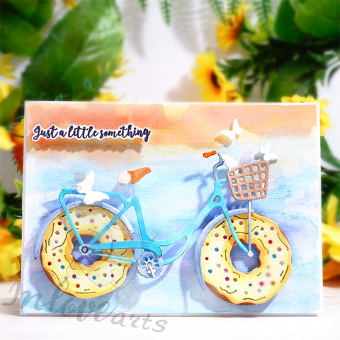 Inlovearts Donut Bike Cutting Dies