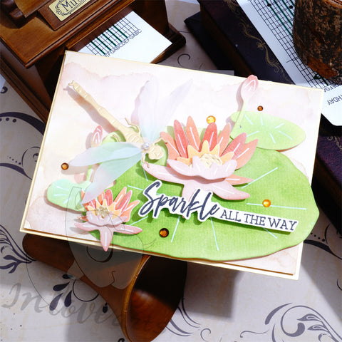 Inlovearts Dragonfly and Lotus Cutting Dies