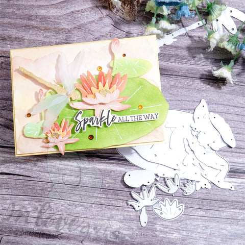 Inlovearts Dragonfly and Lotus Cutting Dies