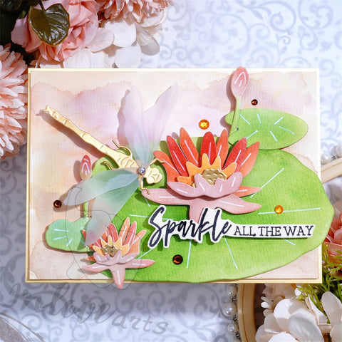 Inlovearts Dragonfly and Lotus Cutting Dies