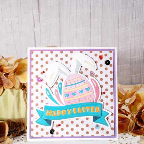 Inlovearts Easter Egg and Word Flag Cutting Dies