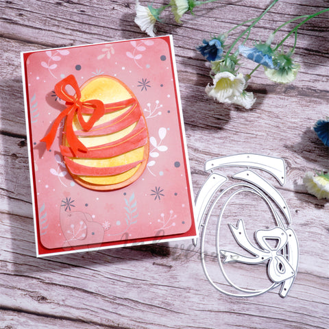 Inlovearts Egg with Bowknot Cutting Dies