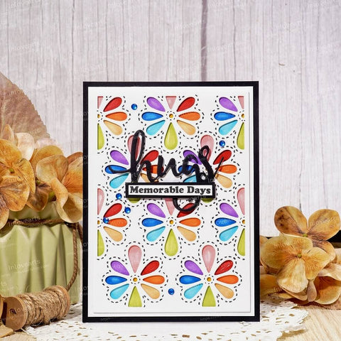 Inlovearts Eight-petal Flower Background Board Cutting Dies