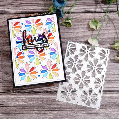 Inlovearts Eight-petal Flower Background Board Cutting Dies