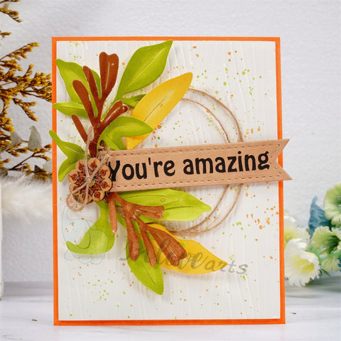 Inlovearts Falling Leaves Cutting Dies