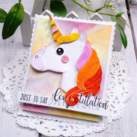 Inlovearts Fantasy Unicorn Cutting Dies