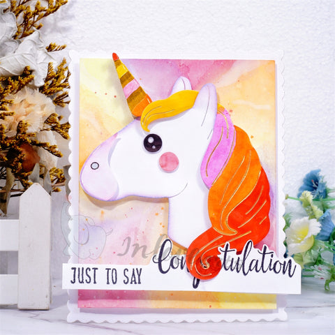 Inlovearts Fantasy Unicorn Cutting Dies