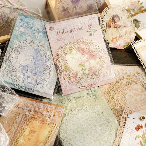 Inlovearts Floral Lace Paper-6 Styles