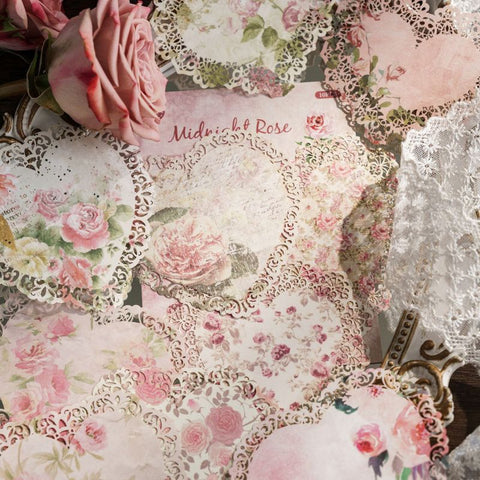 Inlovearts Floral Lace Paper-6 Styles