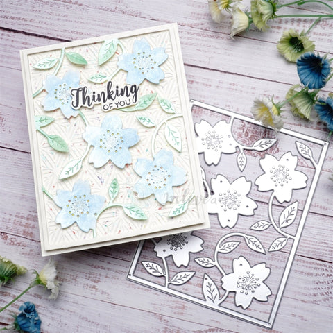 Inlovearts Flower Background Board Cutting Dies