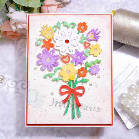 Inlovearts Flower Bouquet Cutting Dies