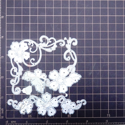 Inlovearts Flower Corner Border Cutting Dies