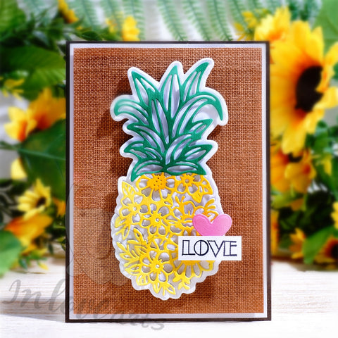 Inlovearts Flower Patterned Pineapple Cutting Dies