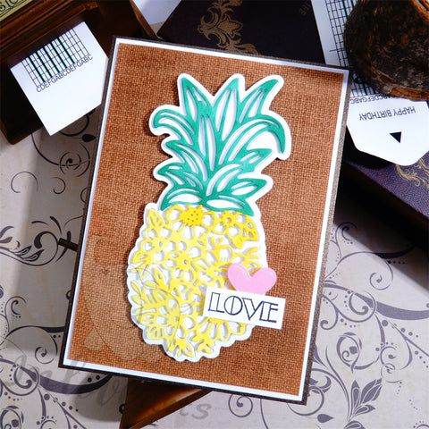 Inlovearts Flower Patterned Pineapple Cutting Dies
