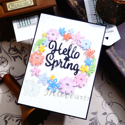 Inlovearts Flower Round Frame Cutting Dies