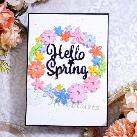 Inlovearts Flower Round Frame Cutting Dies