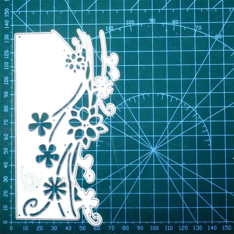 Inlovearts Flower Wave Border Cutting Dies