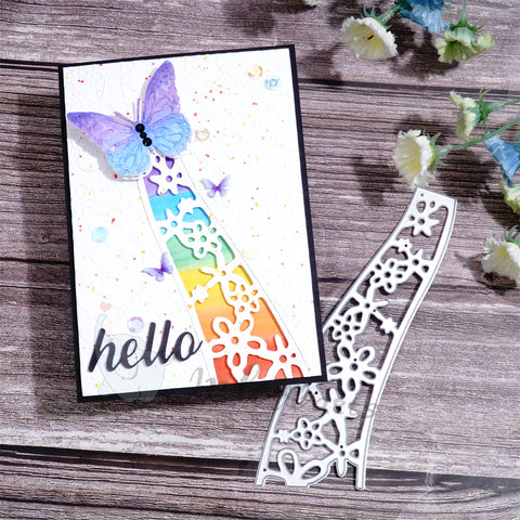Inlovearts Flower Wave Border Cutting Dies