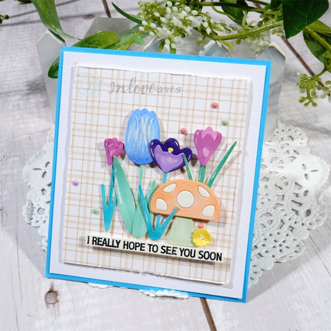 Inlovearts Flowers and Mushroom Cutting Dies