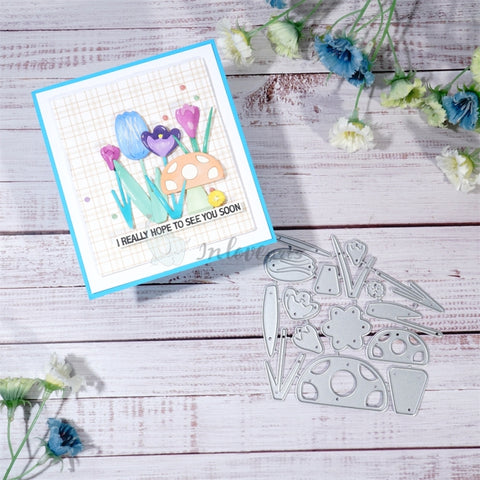 Inlovearts Flowers and Mushroom Cutting Dies
