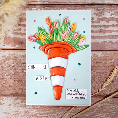Inlovearts Flowers in Roadblock Cutting Dies