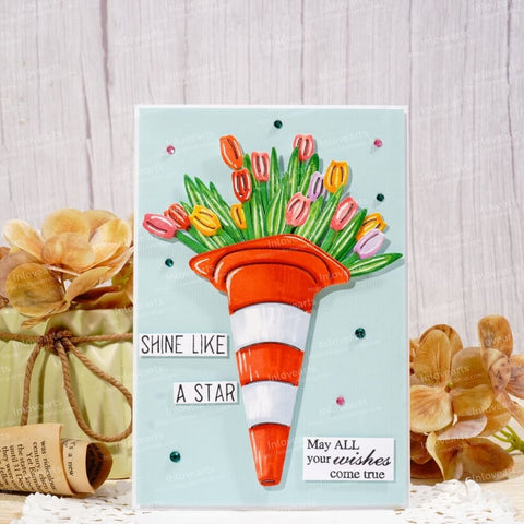 Inlovearts Flowers in Roadblock Cutting Dies