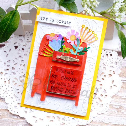 Inlovearts Flowers in the Mailbox Cutting Dies